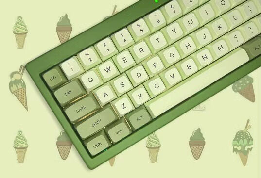 Mint Matcha 104+20 XDA profile Keycap PBT Dye-subbed Cherry MX Keycaps Set Mechanical Gaming Keyboard